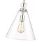 Z-Lite Harper 1 Light Pendant, Polished Nickel & Clear 3034P11-PN - alternate 8